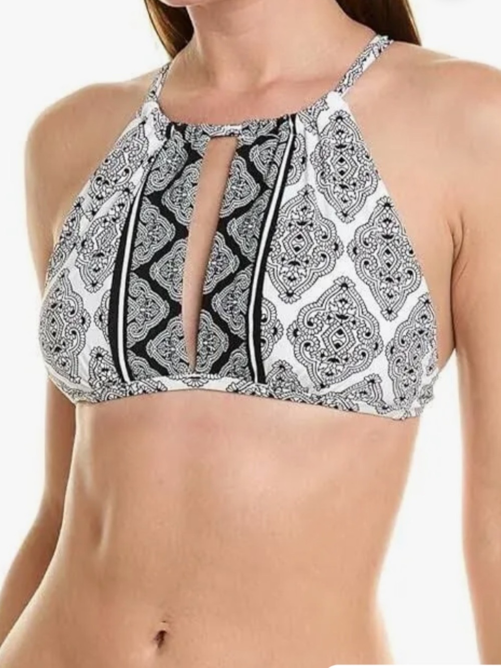 New Women's La Blanca Oasis High Neck Midline Top Size 14